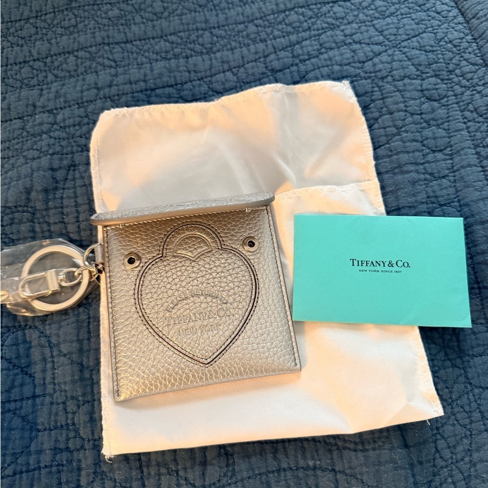 Tiffany & Co. Silver Heart Keychain Pouch